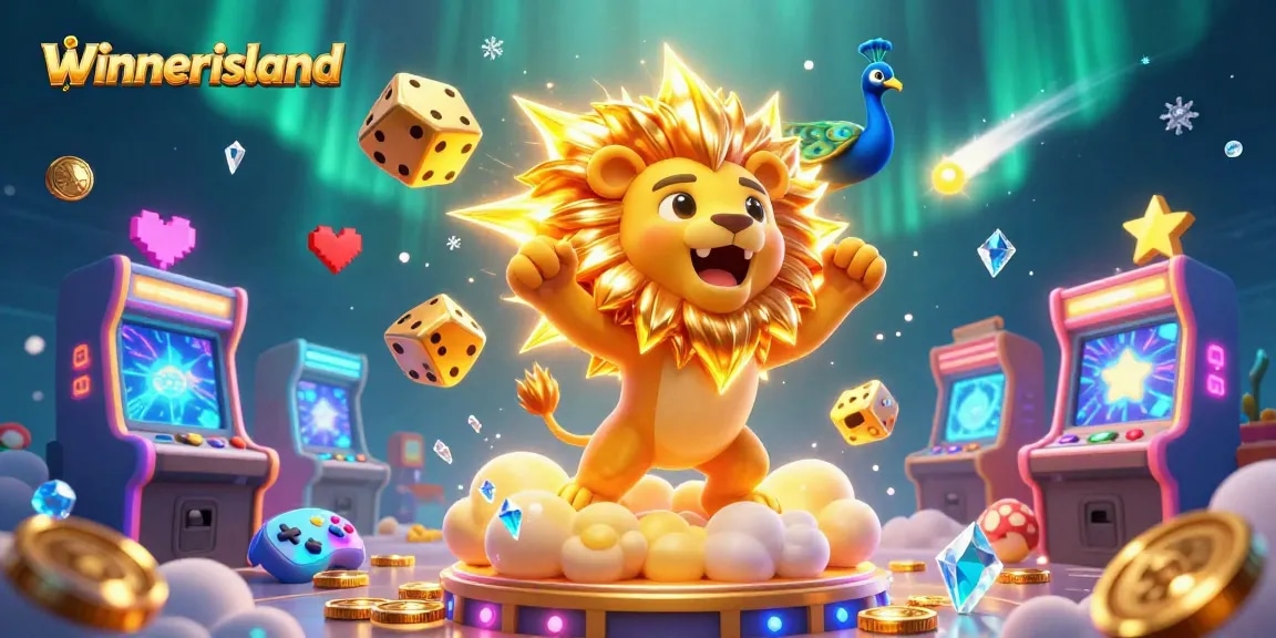 Play exciting casino games on winnerisland, featuring vibrant characters and dynamic game elements.